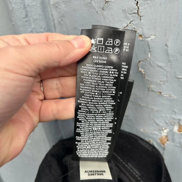 7 For All Mankind Velvet High Rise Skinny Pants, size  27 - Picture 13 of 15